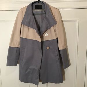 Tahari Two Tone TrenchJacket